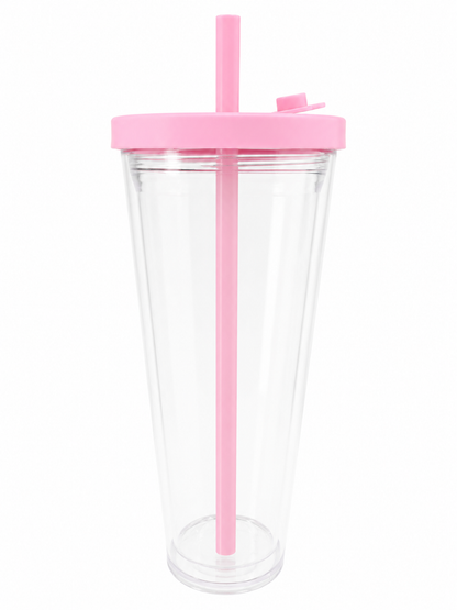 Boba 24oz Acrylic Snowglobe Tumbler