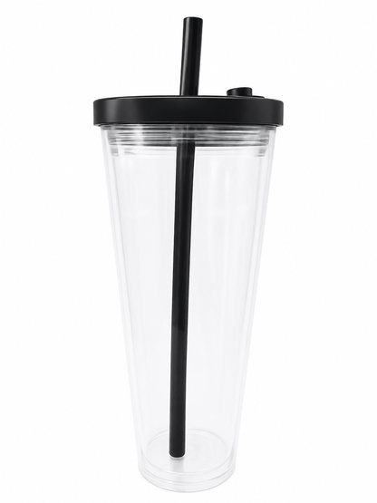 Boba 24oz Acrylic Snowglobe Tumbler