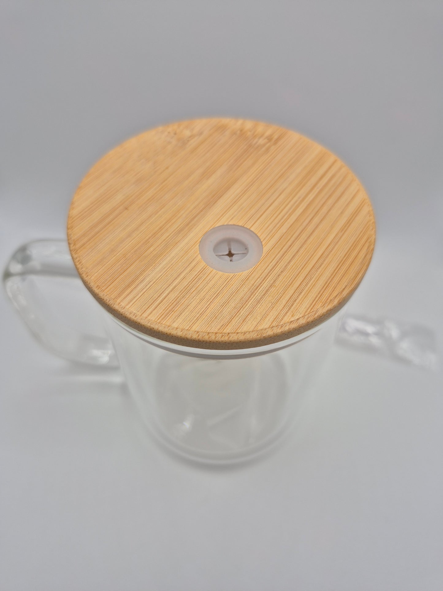 Glass Handled Snowglobe Mug